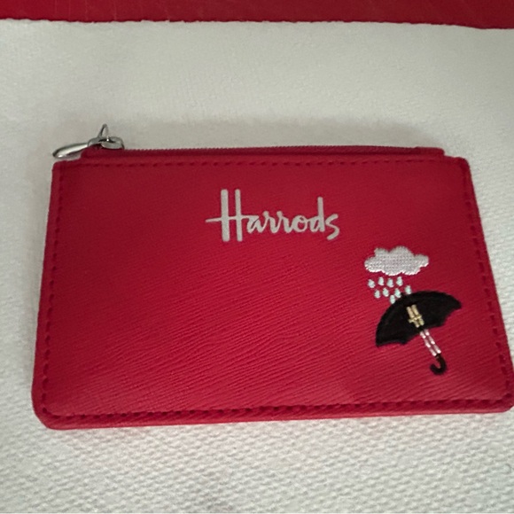 Harrods London Red Card Case/ Holder and Change Purse. - Picture 1 of 3